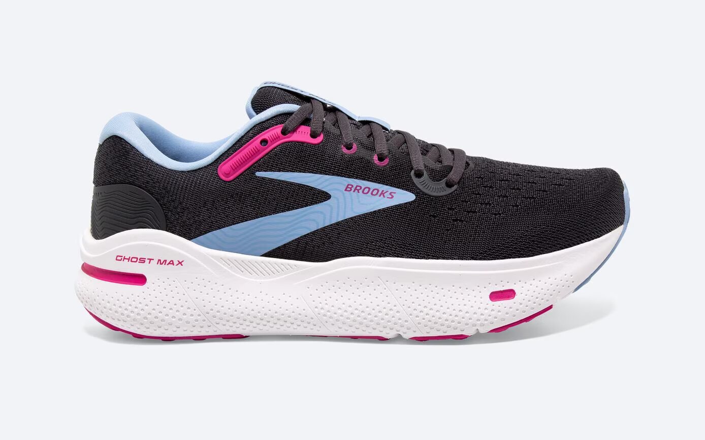 Brooks Ghost Max W (Ebony/Open Air/Lilac Rose)